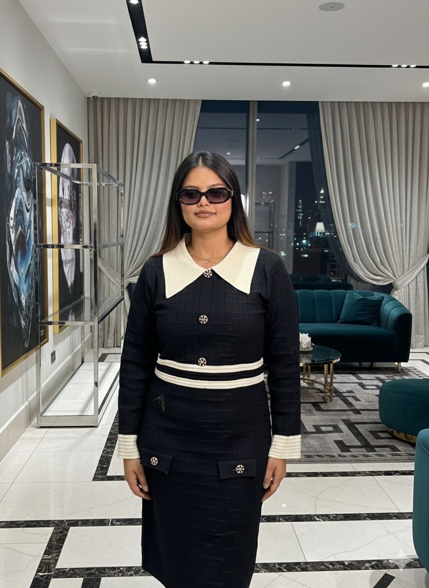 Knitting Fabric Dress for Winters VC03