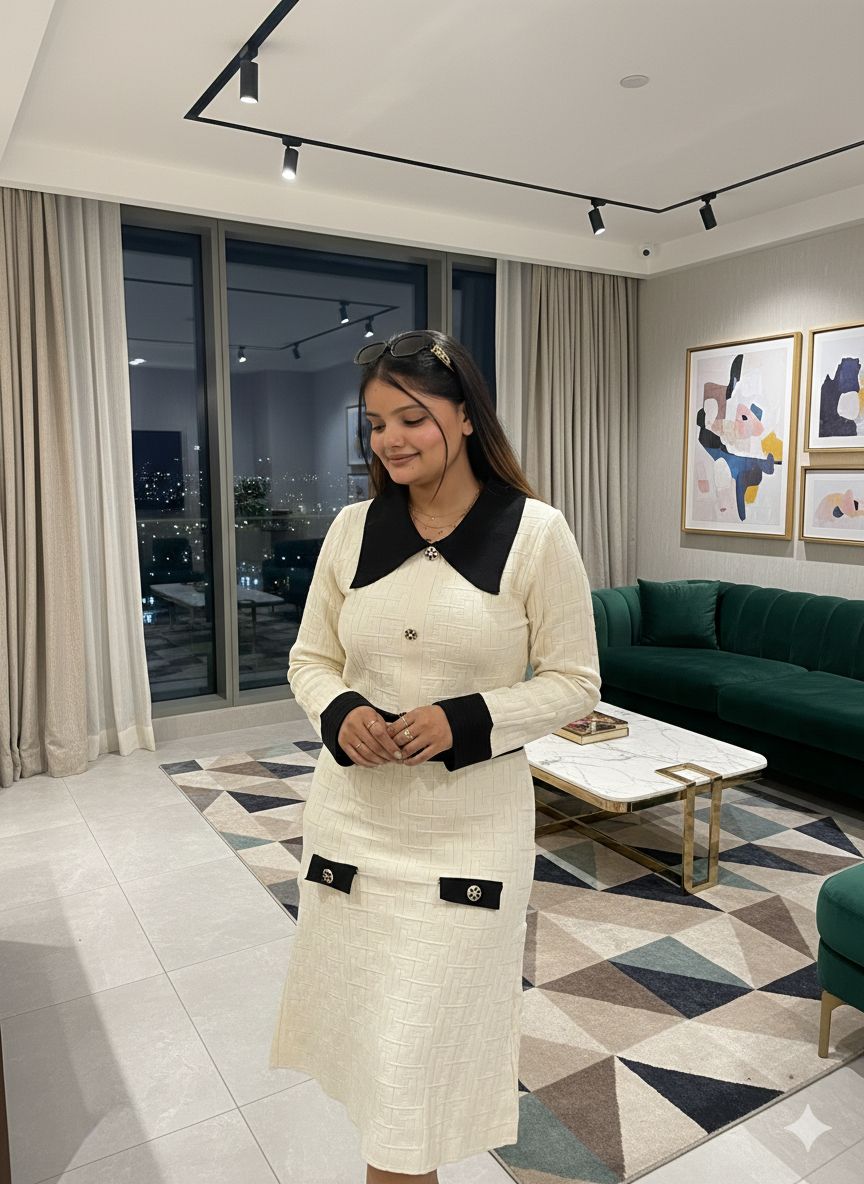 Knitting Fabric Dress for Winters VC03