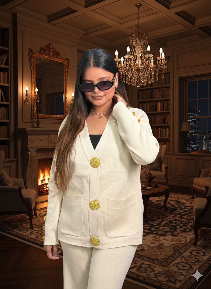 Elegant Woolen Co-ord Set 2 pc VC16