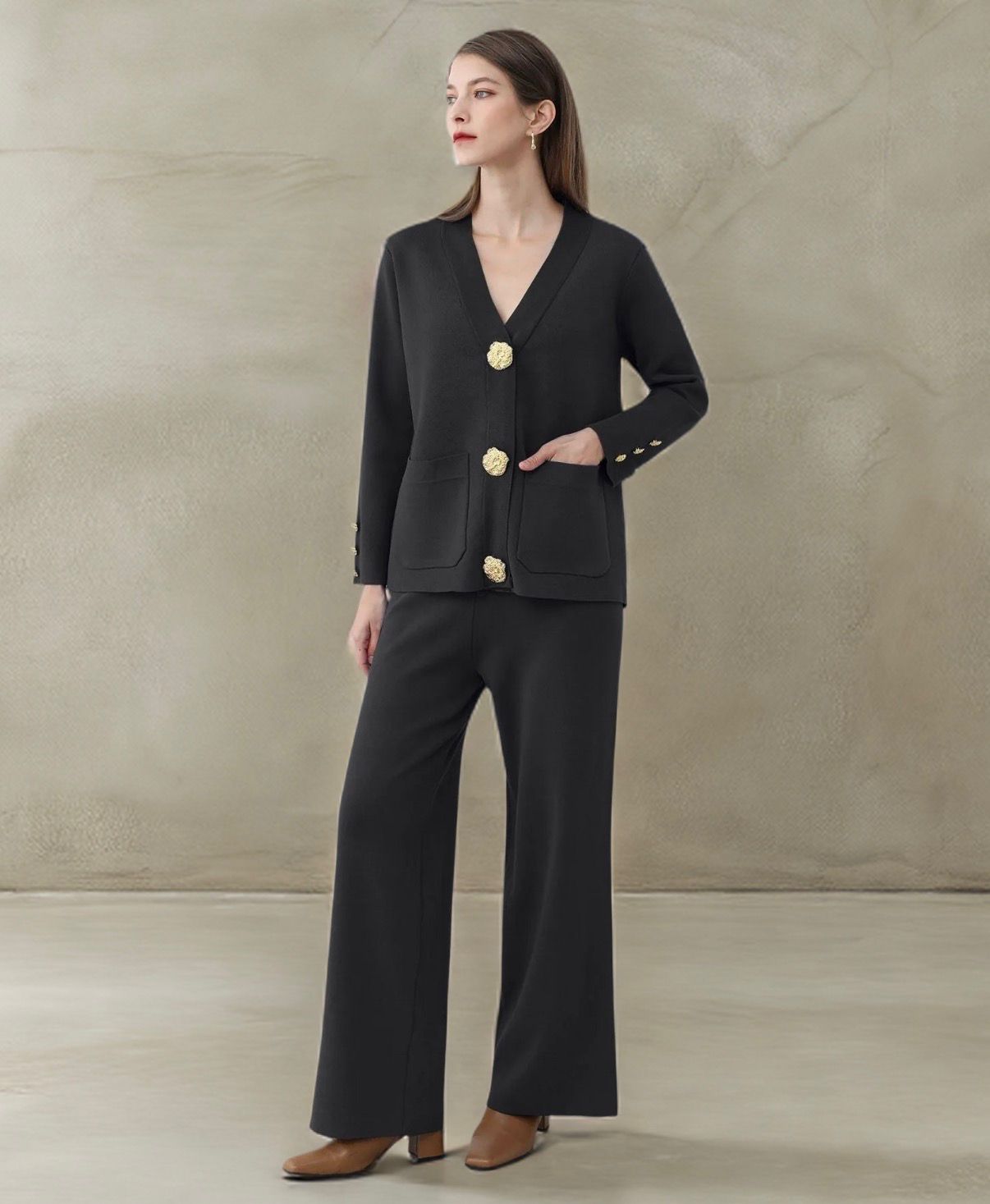 Elegant Woolen Co-ord Set 2 pc VC16