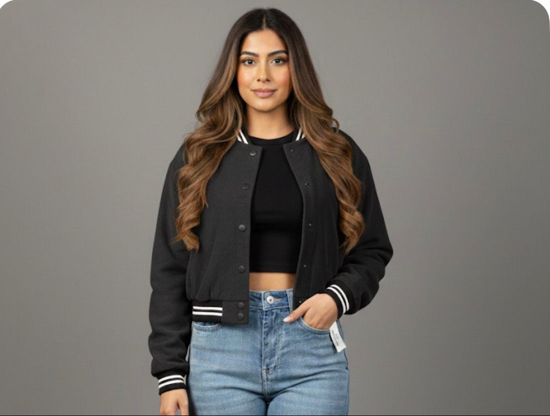 Crop Woolen Jacket Coterise For Girls VC18