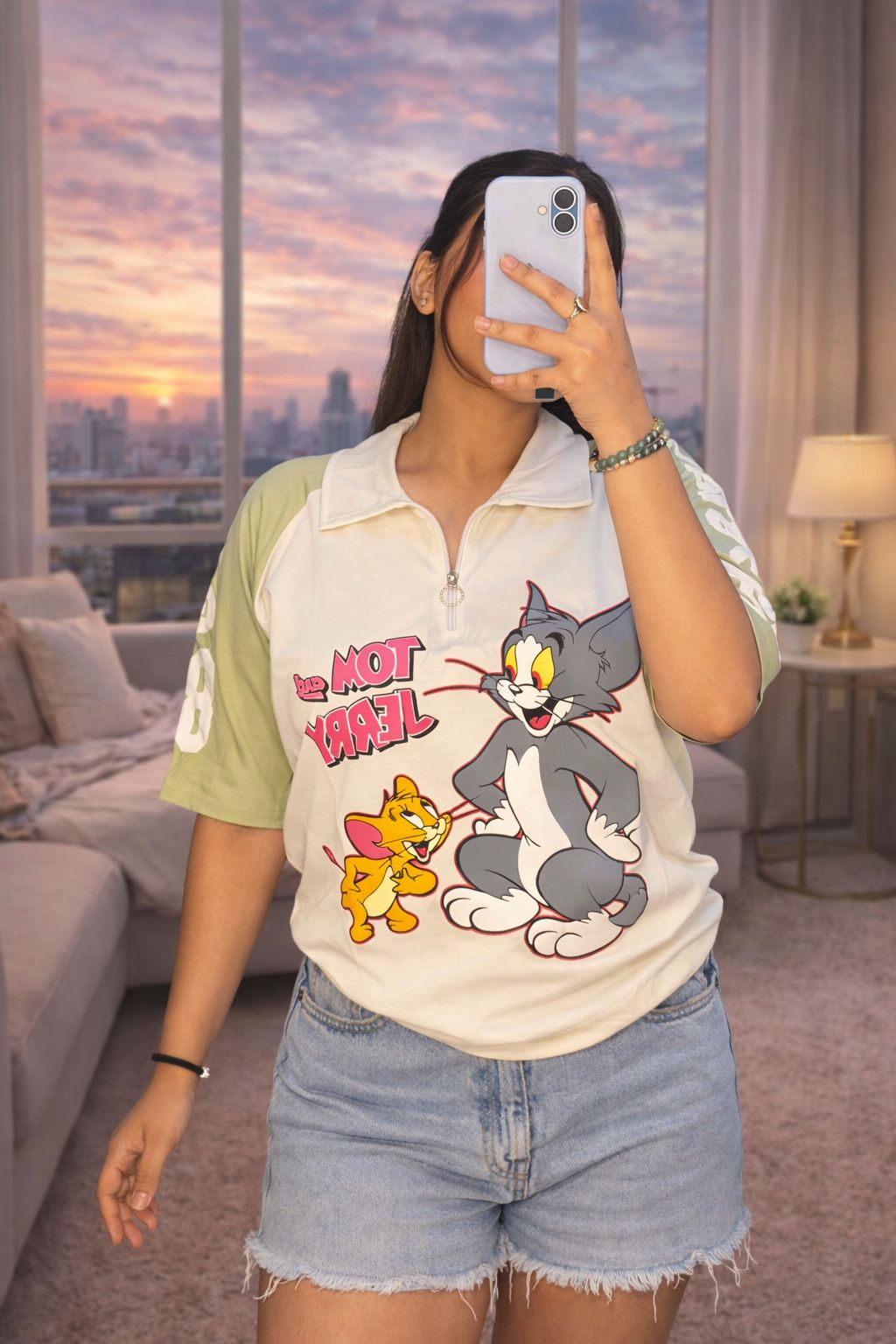 Casual Tom and Jerry T-shirt For Girls VC46