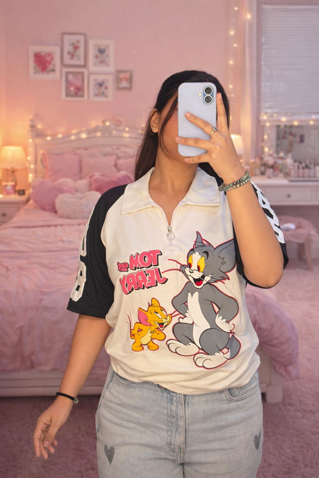Casual Tom and Jerry T-shirt For Girls VC46