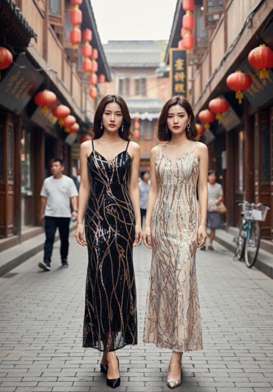 Party Wear Shimmery Dress VC48