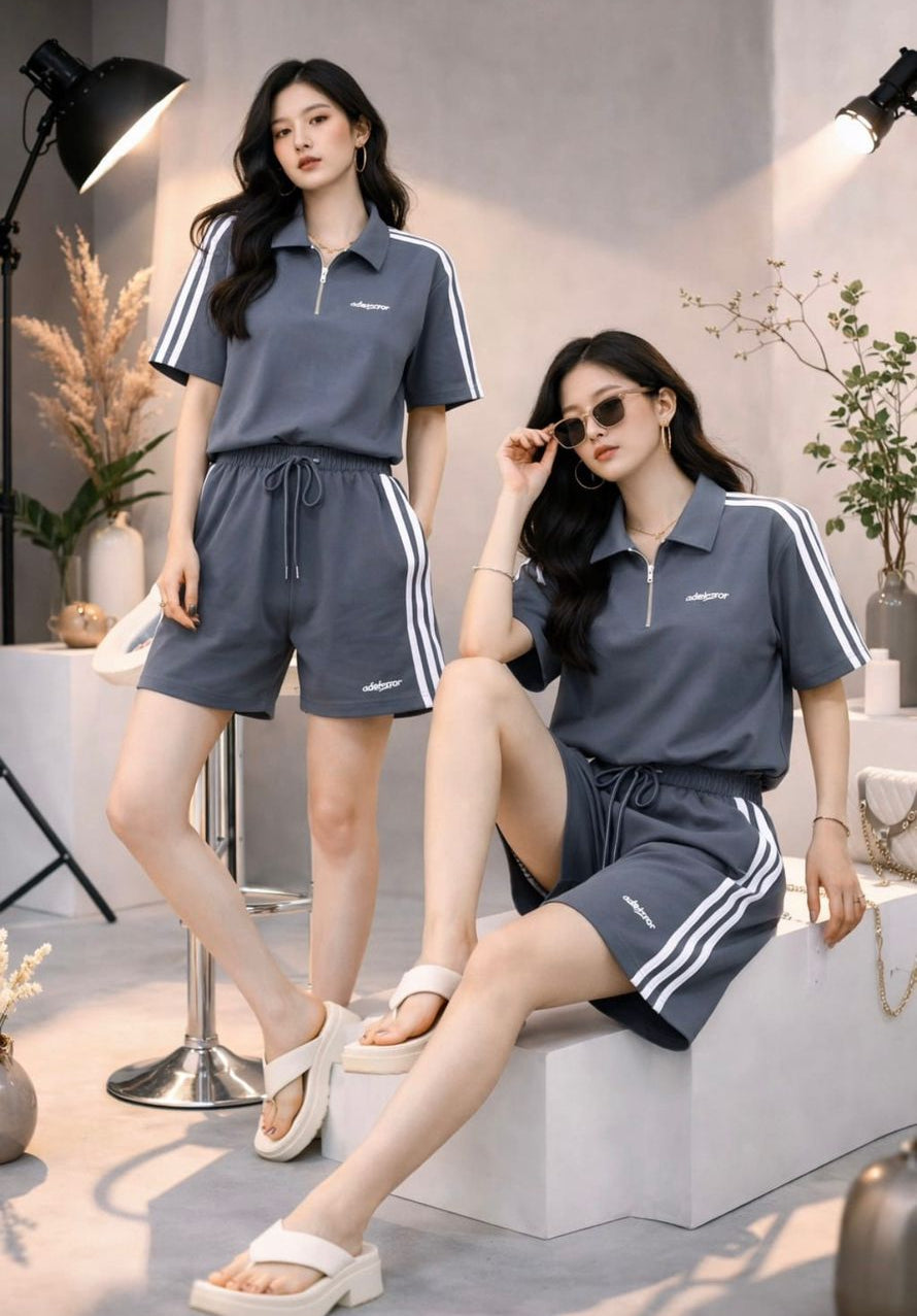 Beautiful T-Shirt And Shorts Co-Ord Set VC65